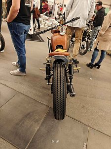 Peter Blei unterwegs auf der Motorradmesse