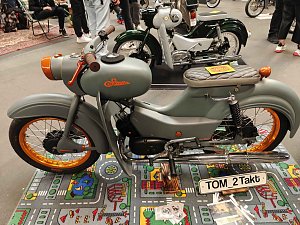 Peter Blei unterwegs auf der Motorradmesse