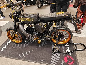 Peter Blei unterwegs auf der Motorradmesse