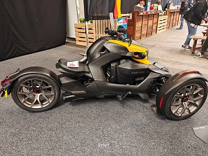 Peter Blei unterwegs auf der Motorradmesse