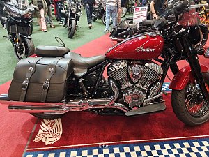 Peter Blei unterwegs auf der Motorradmesse