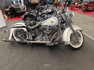 Peter Blei unterwegs auf der Motorradmesse