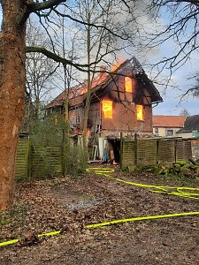 Brand und L&ouml;scharbeiten in Heldrungen