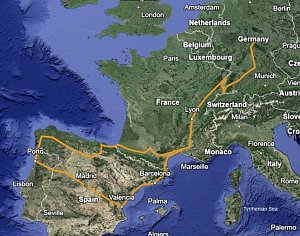 Route des History-Mobils durch Europa
