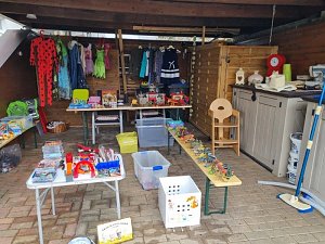 So schön soll es wieder werden - Impressionen vom ersten Dorfflohmarkt in Rodishain