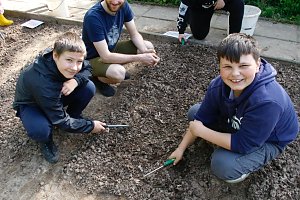 Die Gem&uuml;seackerdemie am F&ouml;rderzentrum Pestalozzi