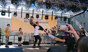 Gro&szlig;e Volksfeststimmung am 2. Tag auf dem Rolandsfest in Nordhausen