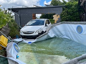 An der Unfallstelle