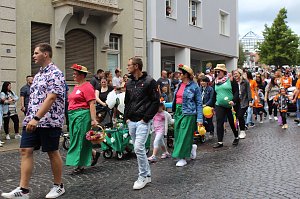 Gro&szlig;er festlicher Umzug zum 211. Brunnenfest in Bad Langensalza