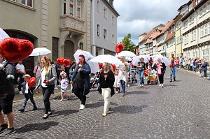 Gro&szlig;er festlicher Umzug zum 211. Brunnenfest in Bad Langensalza