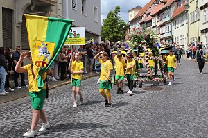 Gro&szlig;er festlicher Umzug zum 211. Brunnenfest in Bad Langensalza