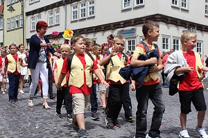 Gro&szlig;er festlicher Umzug zum 211. Brunnenfest in Bad Langensalza