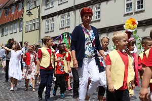 Gro&szlig;er festlicher Umzug zum 211. Brunnenfest in Bad Langensalza
