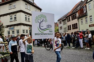 Gro&szlig;er festlicher Umzug zum 211. Brunnenfest in Bad Langensalza