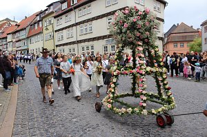 Gro&szlig;er festlicher Umzug zum 211. Brunnenfest in Bad Langensalza