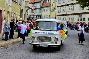 Gro&szlig;er festlicher Umzug zum 211. Brunnenfest in Bad Langensalza