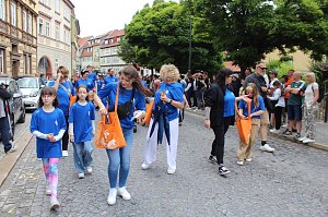 Gro&szlig;er festlicher Umzug zum 211. Brunnenfest in Bad Langensalza