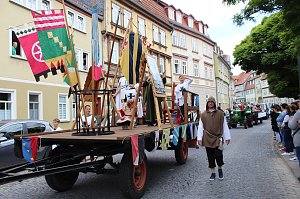 Gro&szlig;er festlicher Umzug zum 211. Brunnenfest in Bad Langensalza