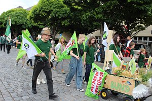 Farbenfroher Festumzug zum 211. Brunnenfest in Bad Langensalza