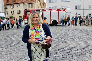 Farbenfroher Festumzug zum 211. Brunnenfest in Bad Langensalza