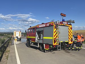 Unfall beim Auffahren auf die A38
