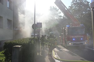 Flammen im Keller