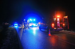Unfall auf der Bundesstra&szlig;e