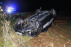 Unfall auf der Bundesstra&szlig;e