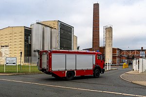 Katastrophen&uuml;bung auf dem Nordbrand-Gel&auml;nde