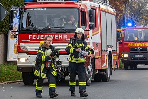 Katastrophen&uuml;bung auf dem Nordbrand-Gel&auml;nde