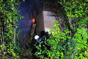 Gartenlaube in Bleicherode abgebrannt