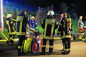 Gartenlaube in Bleicherode abgebrannt