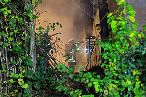 Gartenlaube in Bleicherode abgebrannt