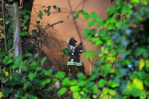 Gartenlaube in Bleicherode abgebrannt