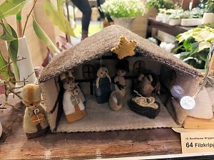 Peter Blei unterwegs auf dem Weihnachtsmarkt