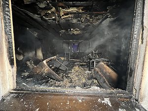 Unterkunft brannte aus