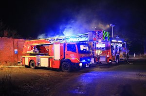 Unterkunft brannte aus