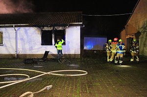 Unterkunft brannte aus
