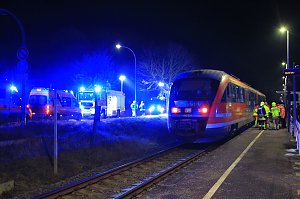 Unfall mit schwer verletztem Mann