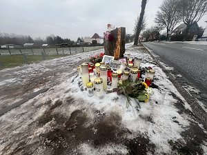 Gro&szlig;e Anteilnahme an der Unfallstelle