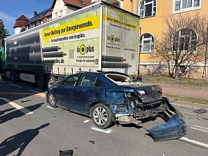 Schwerer Unfall in der Sondersh&auml;user Innenstadt