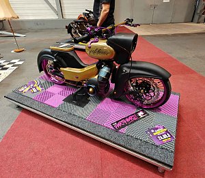 Peter Blei auf der Motorradmesse Erfurt