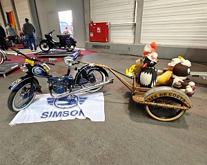 Peter Blei auf der Motorradmesse Erfurt