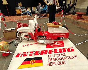 Peter Blei auf der Motorradmesse Erfurt