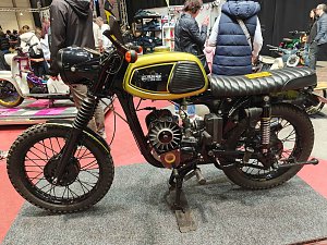 Peter Blei auf der Motorradmesse Erfurt