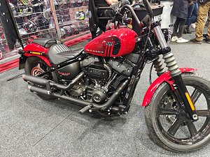 Peter Blei auf der Motorradmesse Erfurt