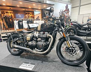 Peter Blei auf der Motorradmesse Erfurt