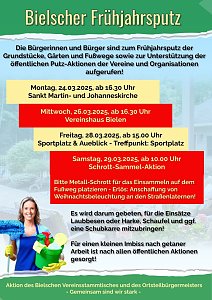 1. Bielscher Fr&uuml;hjahrsputz mit gro&szlig;en und kleinen Helfern 