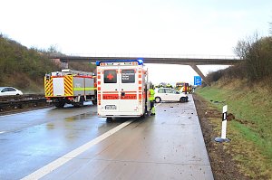 Unfall auf der A38 heute Nachmittag