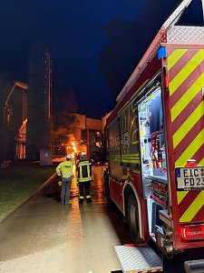 LKW-Brand in B